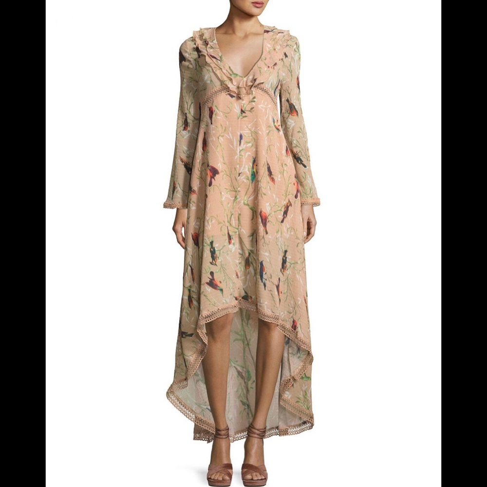 🖤sold🖤 FOXIEDOX •XS• LS High-Low Maxi Dress NWT!